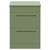 Napoli 390 Olive Green 600mm 2 Drawer Vanity Unit for Countertop Basins Front View thumbnail