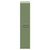 Napoli Olive Green 350mm x 1600mm Wall Mounted 2 Door Storage Unit Front View thumbnail