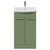 Napoli 390 Olive Green 500mm 2 Door Vanity Unit with Arc Basin Front View thumbnail