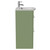 Napoli 390 Olive Green 500mm 2 Drawer Vanity Unit with Arc Basin Side View