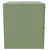 Napoli 460 Olive Green 600mm Wall Mounted 2 Drawer Vanity Unit for Countertop Basins Side View thumbnail