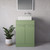 Napoli 460 Olive Green 600mm 2 Door Vanity Unit for Countertop Basins Lifestyle Image thumbnail