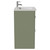Napoli 460 Olive Green 600mm 2 Drawer Vanity Unit with Glide Basin Side View
