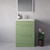 Napoli 460 Olive Green 600mm 2 Drawer Vanity Unit with Glide Basin Lifestyle Image thumbnail