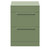Napoli 460 Olive Green 600mm 2 Drawer Vanity Unit for Countertop Basins Front View