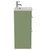 Napoli 390 Olive Green 500mm 2 Drawer Vanity Unit with Glide Basin Side View