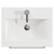 Napoli 390 Olive Green 500mm Wall Mounted Single Drawer Vanity Unit with Glide Basin Top View thumbnail