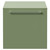Napoli 390 Olive Green 500mm Wall Mounted Single Drawer Vanity Unit for Countertop Basins Front View