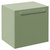 Napoli 390 Olive Green 500mm Wall Mounted Single Drawer Vanity Unit for Countertop Basins Left Hand View thumbnail