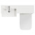 Napoli 250 Olive Green 1000mm 2 Door Vanity Unit Toilet Suite with Left Hand Square Rico Semi Recessed Basin Top View thumbnail