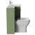 Napoli 460 Olive Green 1100mm 2 Drawer Vanity Unit Toilet Suite with Glide Basin Side View thumbnail
