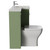 Napoli 460 Olive Green 1100mm 2 Drawer Vanity Unit Toilet Suite with Right Hand Square Lucia Basin Side View thumbnail