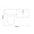 Napoli 460 Cento Olive Green 1200mm 2 Door Vanity Unit Toilet Suite with Glide Basin Top Down Dimensions thumbnail