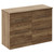 Napoli 460 Tobacco Oak 1200mm 4 Drawer Vanity Unit for Countertop Basins Left Hand View thumbnail