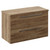 Napoli 390 Tobacco Oak 800mm Wall Mounted 2 Drawer Vanity Unit for Countertop Basins Left Hand View thumbnail