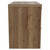 Napoli 390 Tobacco Oak 800mm Wall Mounted 2 Drawer Vanity Unit for Countertop Basins Side View thumbnail