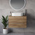 Napoli 390 Tobacco Oak 800mm Wall Mounted 2 Drawer Vanity Unit for Countertop Basins Lifestyle Image thumbnail