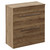 Napoli 390 Tobacco Oak 800mm 2 Drawer Vanity Unit for Countertop Basins Left Hand View thumbnail
