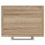 Napoli Tobacco Oak 350mm Wall Mounted Single Door Side Cabinet Top View thumbnail