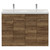 Napoli 390 Tobacco Oak 1200mm 4 Door Vanity Unit with Double Glide Basins Front View thumbnail