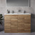 Napoli 390 Tobacco Oak 1200mm 4 Door Vanity Unit with Double Lucia Basins Lifestyle Image thumbnail