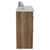 Napoli 390 Tobacco Oak 1200mm 4 Drawer Vanity Unit with Double Lucia Basins Side View thumbnail