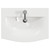 Napoli 390 Tobacco Oak 600mm Wall Mounted 2 Drawer Vanity Unit with Arc Basin Top View thumbnail