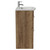 Napoli 390 Tobacco Oak 600mm 2 Drawer Vanity Unit with Arc Basin Side View thumbnail