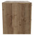 Napoli 460 Tobacco Oak 600mm Wall Mounted 2 Drawer Vanity Unit for Countertop Basins Side View thumbnail