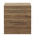 Napoli 460 Tobacco Oak 800mm 2 Drawer Vanity Unit for Countertop Basins Front View thumbnail