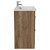 Napoli 460 Tobacco Oak 800mm 2 Drawer Vanity Unit with Glide Basin Side View thumbnail