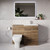 Napoli 390 Tobacco Oak 1100mm 2 Door Vanity Unit Toilet Suite with Glide Basin Lifestyle Image thumbnail