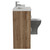 Napoli 390 Tobacco Oak 1500mm 2 Drawer Vanity Unit Toilet Suite with Left Hand Square Lucia Basin Side View thumbnail
