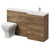 Napoli 390 Tobacco Oak 1500mm 2 Drawer Vanity Unit Toilet Suite with Right Hand Square Lucia Basin Right Hand View thumbnail