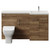 Napoli 390 Tobacco Oak 1500mm 3 Door Vanity Unit Toilet Suite with Right Hand Square Lucia Basin Front View thumbnail