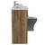 Napoli 390 Tobacco Oak 1500mm 3 Door Vanity Unit Toilet Suite with Left Hand Square Lucia Basin Side View thumbnail