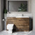 Napoli 390 Cento Tobacco Oak 1400mm 2 Drawer Vanity Unit Toilet Suite with Glide Basin Lifestyle Image thumbnail