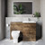 Napoli 460 Cento Tobacco Oak 1200mm 2 Door Vanity Unit Toilet Suite with Glide Basin Lifestyle Image thumbnail