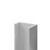 WholePanel 8mm Bright Polished Aluminium Wall Panel U Trim Right Hand View