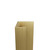 WholePanel 8mm Brushed Brass Aluminium Wall Panel U Trim Side View
