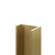 WholePanel 8mm Brushed Brass Aluminium Wall Panel U Trim Right Hand View