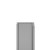 WholePanel 8mm Silver Wall Panel U Trim Front View