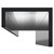 WholePanel 8mm Black Wall Panel U Trim Top View