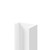 WholePanel 8mm White Wall Panel U Trim Right Hand View
