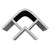 WholePanel 8mm Silver Wall Panel External Corner Trim thumbnail