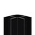 WholePanel 8mm Black Wall Panel External Corner Trim Front View