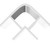 WholePanel 8mm White Wall Panel External Corner Trim Top View