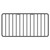 Milos Mini Colore Gunmetal Grey Rectangular Wall Mounted Wire Basket Top View