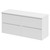 Montego Gloss White 1200mm Wall Mounted 4 Drawer Vanity Unit for Countertop Basins Right Hand View thumbnail