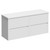 Montego Gloss White 1200mm Wall Mounted 4 Drawer Vanity Unit for Countertop Basins Left Hand View thumbnail